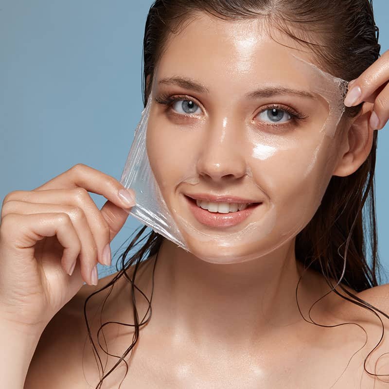 peels off transparent facial mask Chemical Peeling facial mask